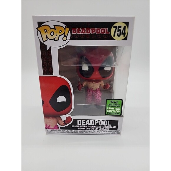 Funko Pop! MAREVL Deadpool #754 2021 ECCC Spring Convention Exclusive Bunny Pant - Picture 1 of 6